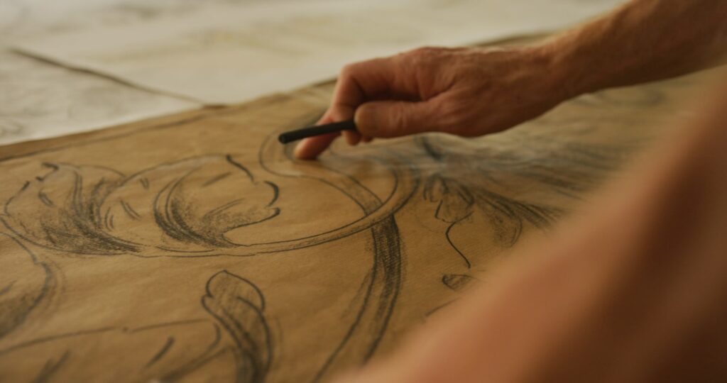 Stepping behind the scenes of a decorative artist’s studio is like stepping into their mind.